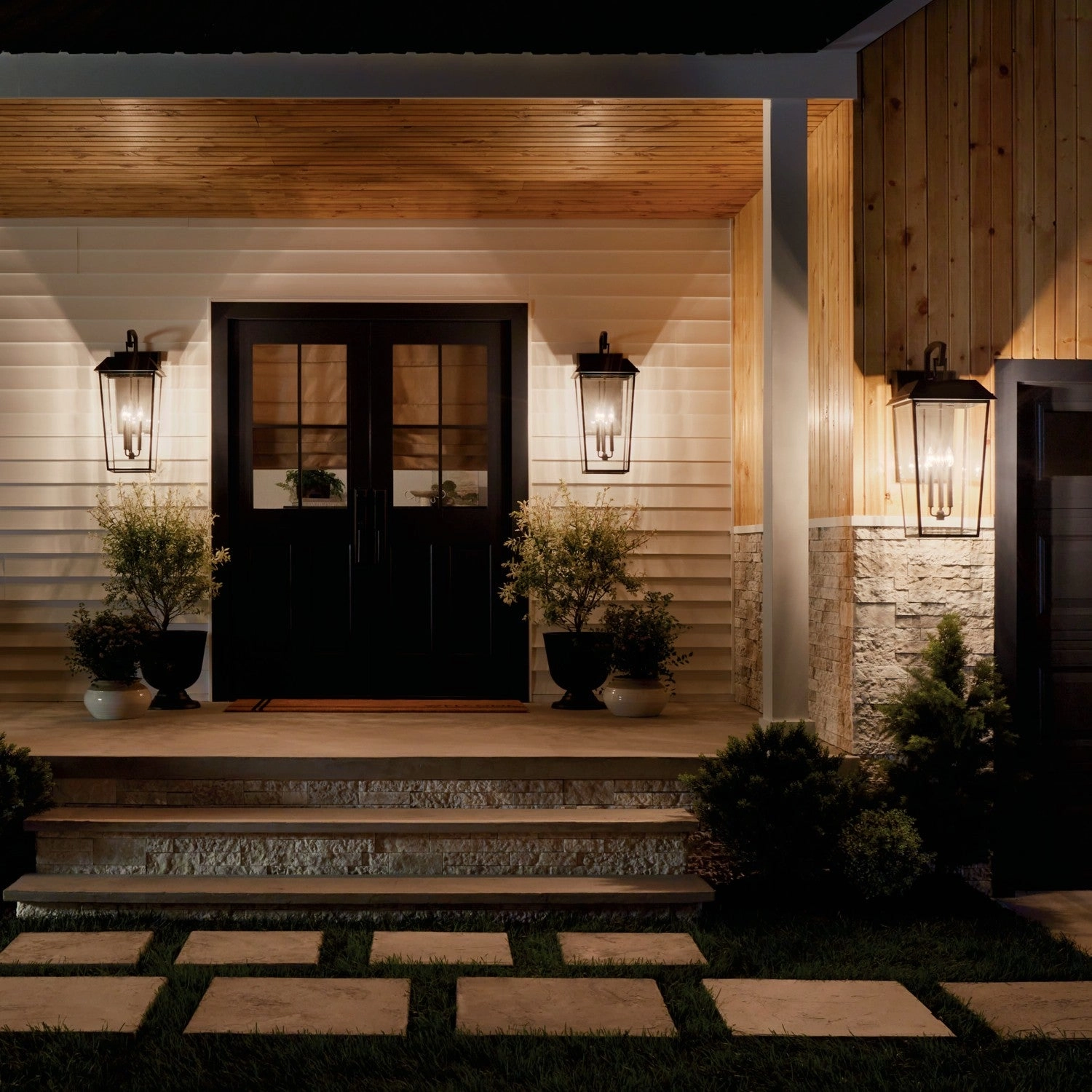 Mathus Three Light Outdoor Wall Mount Olde Bronze