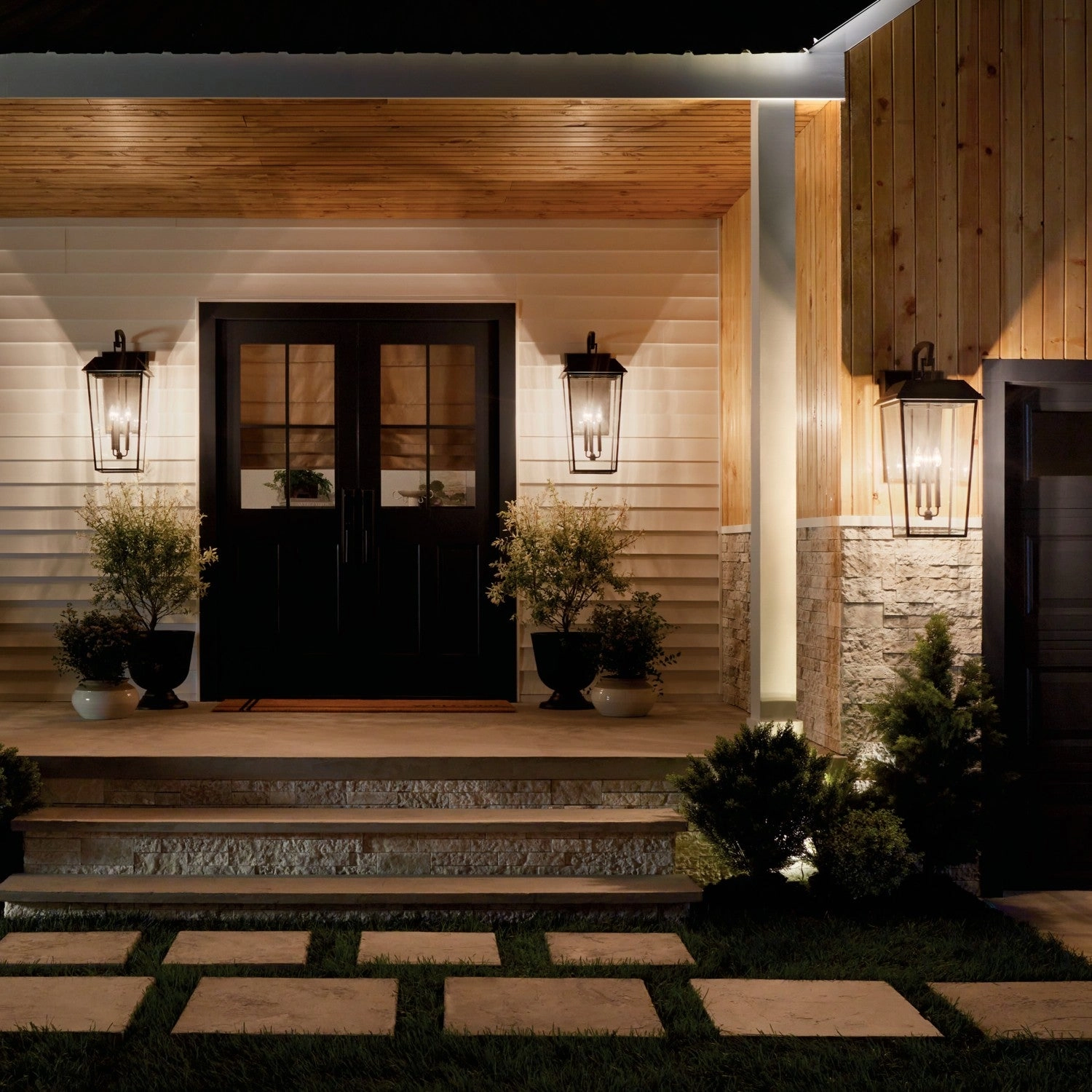 Mathus Three Light Outdoor Wall Mount Olde Bronze