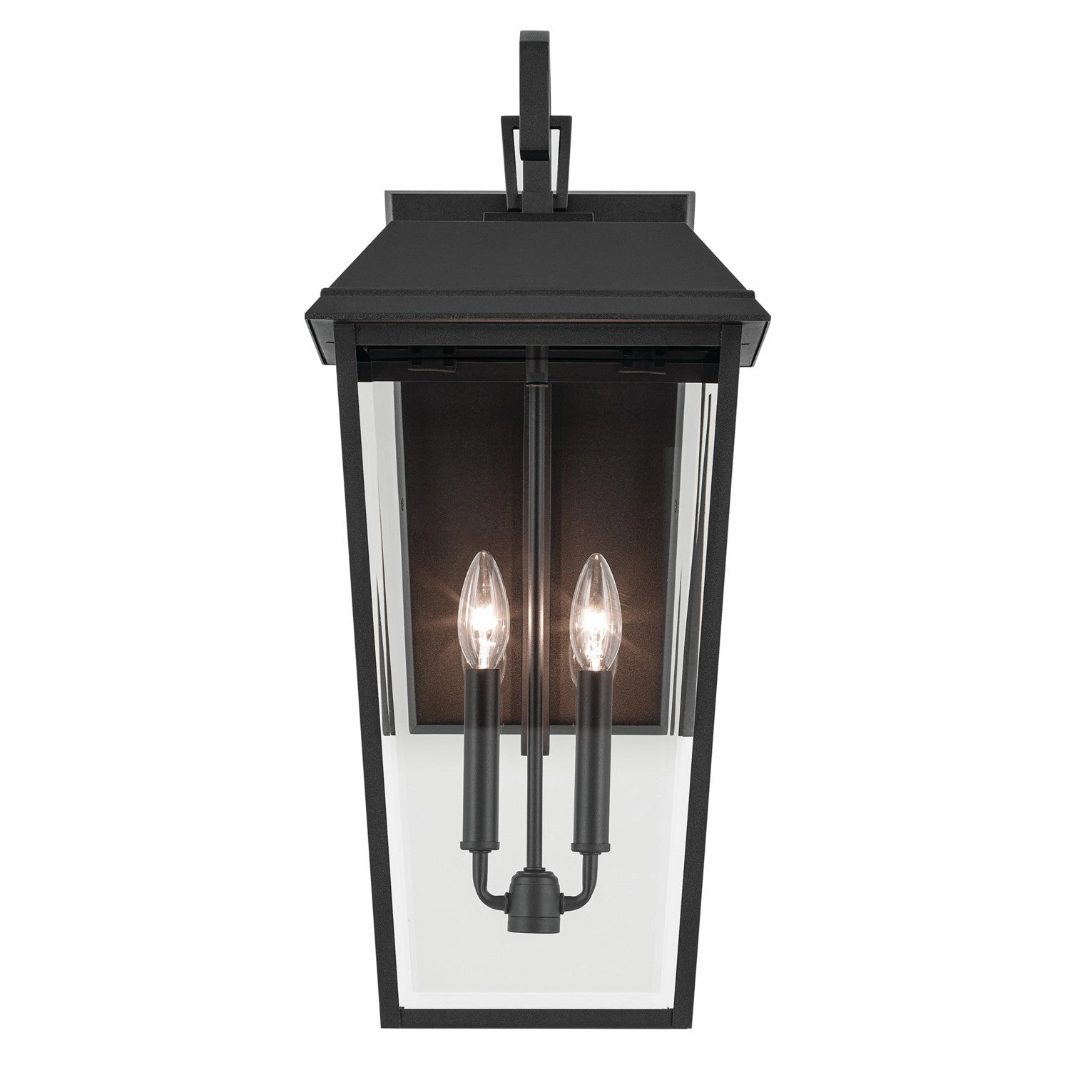 Mathus Two Light Outdoor Wall Mount Textured Black