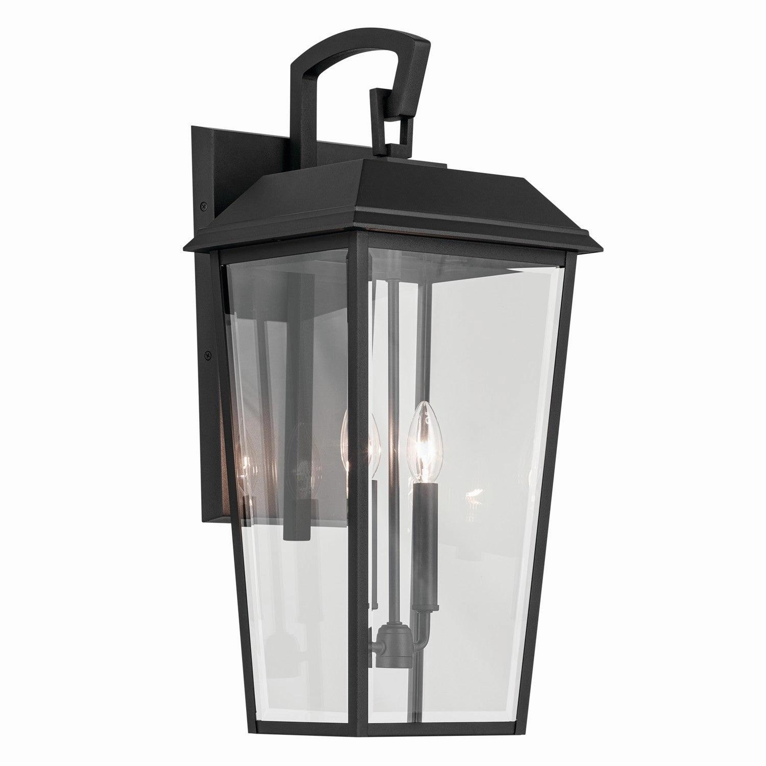 Mathus Two Light Outdoor Wall Mount Textured BlackOutdoor wall sconces with motion sensor