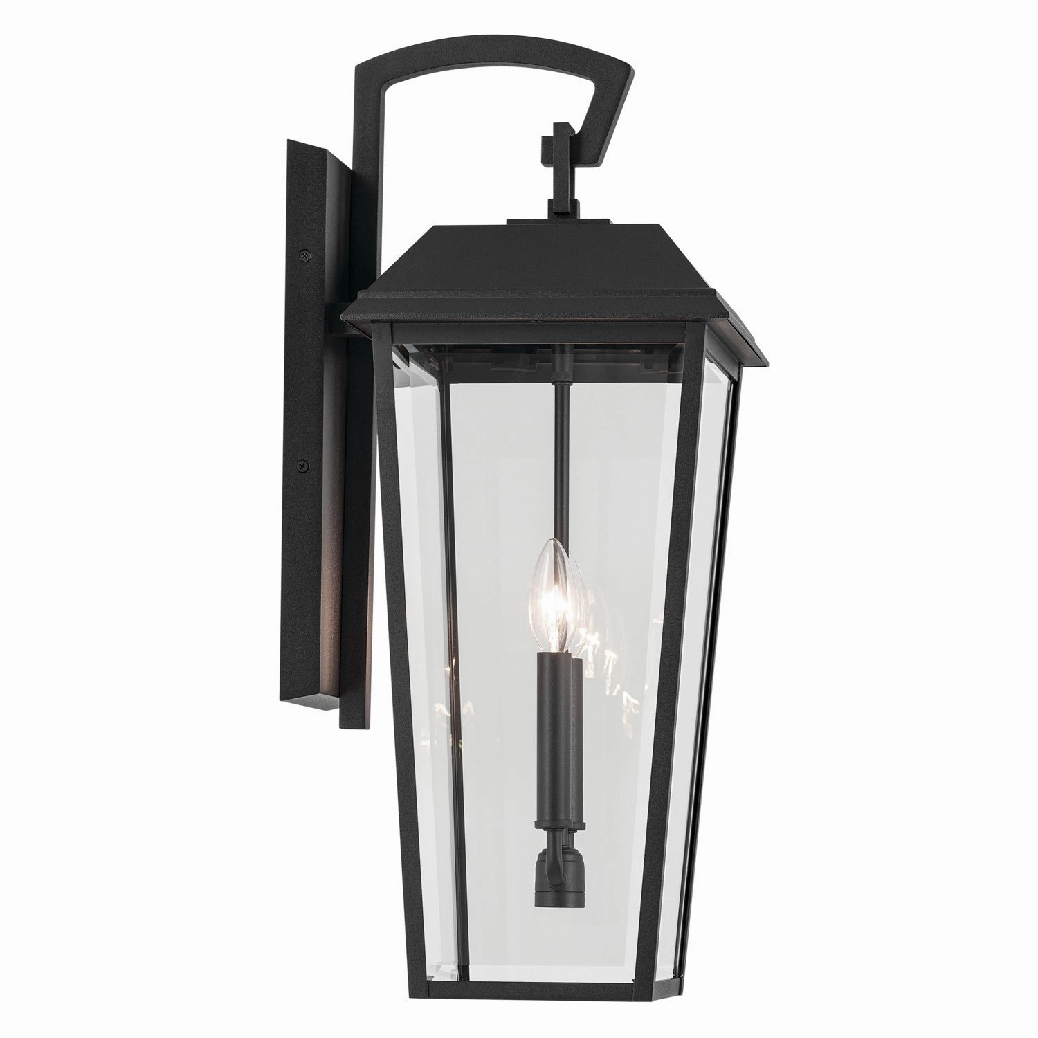 Mathus Two Light Outdoor Wall Mount Textured Black
