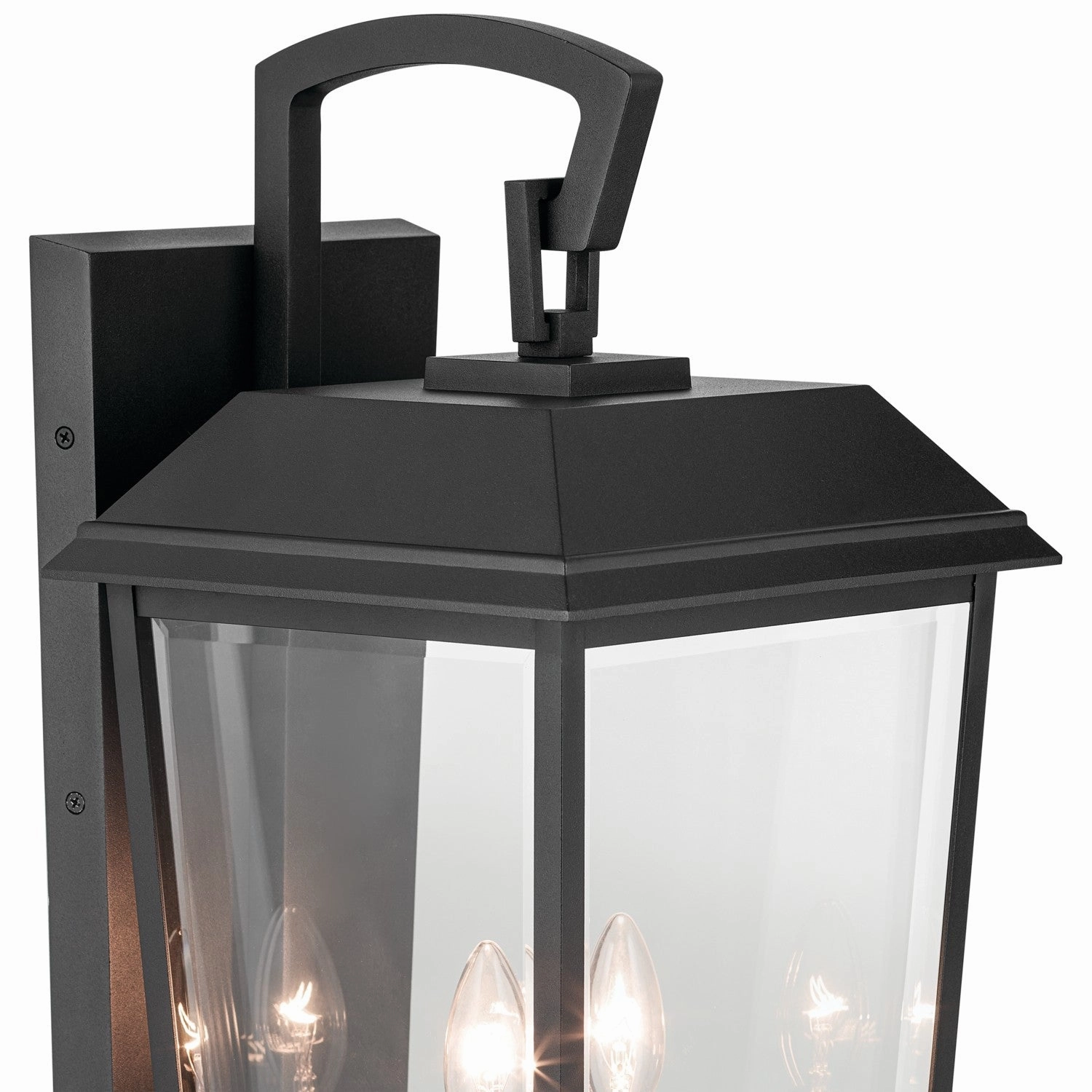 Mathus Two Light Outdoor Wall Mount Textured Black