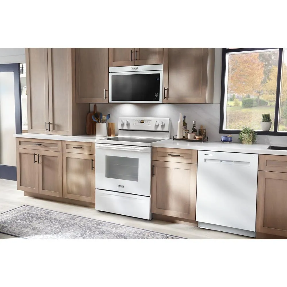 Maytag MMMF6030PW Over-The-Range Flush Built-In Microwave - 1.1 Cu. Ft.