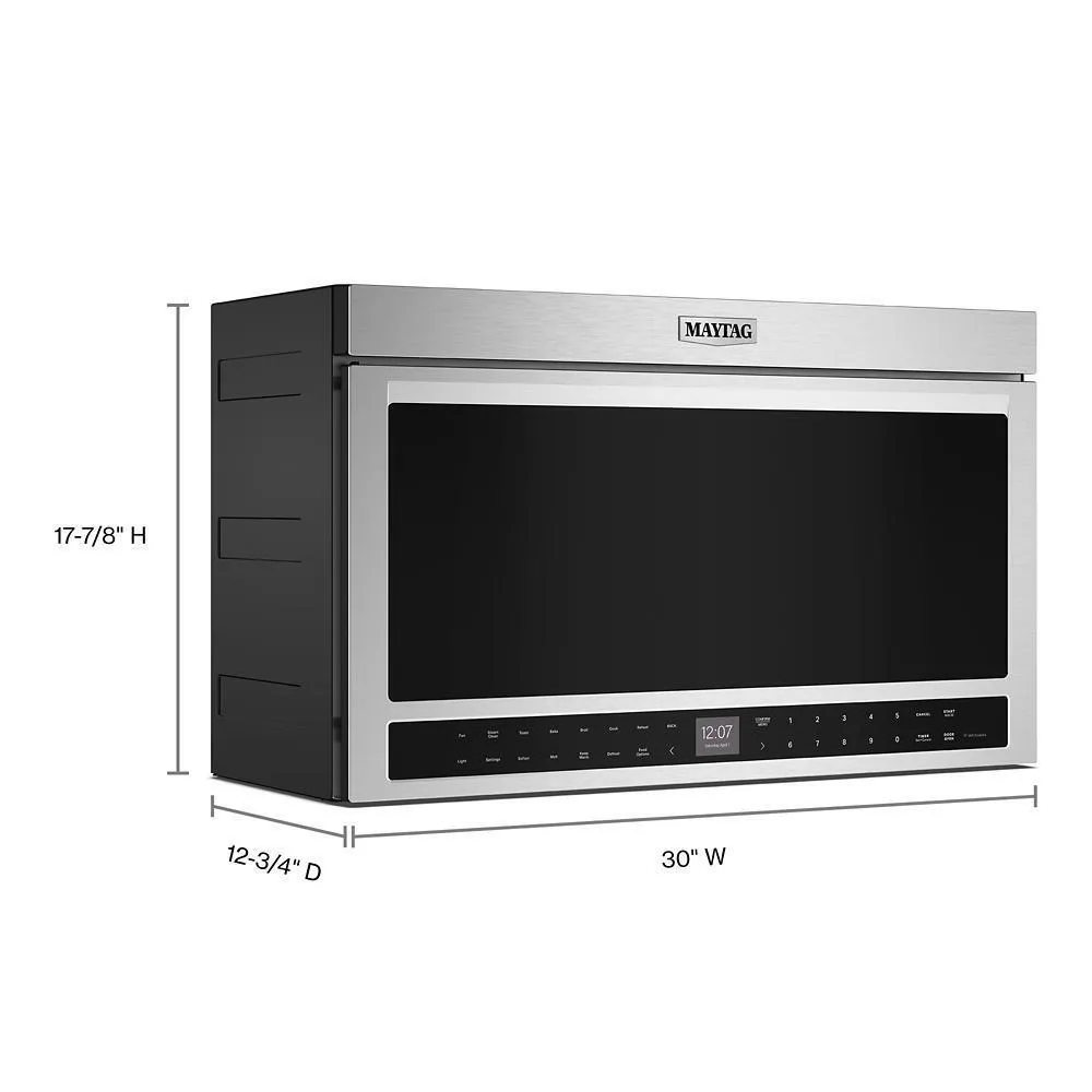 Maytag MMMF8030PZ Flush Mount Over-The-Range Toaster Oven Combination - 1.1 Cu. Ft.
