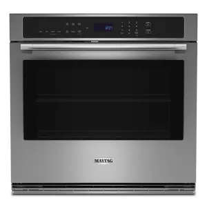 Maytag MOES6027LZ 27-Inch Single Wall Oven With Air Fry And Basket - 4.3 Cu. Ft.