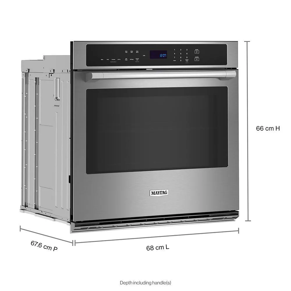 Maytag MOES6027LZ 27-Inch Single Wall Oven With Air Fry And Basket - 4.3 Cu. Ft.