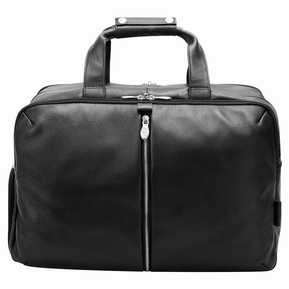 Mcklein 22" Leather Triple Compartment Carry-All Laptop Duffel Hot Offer Frenzy