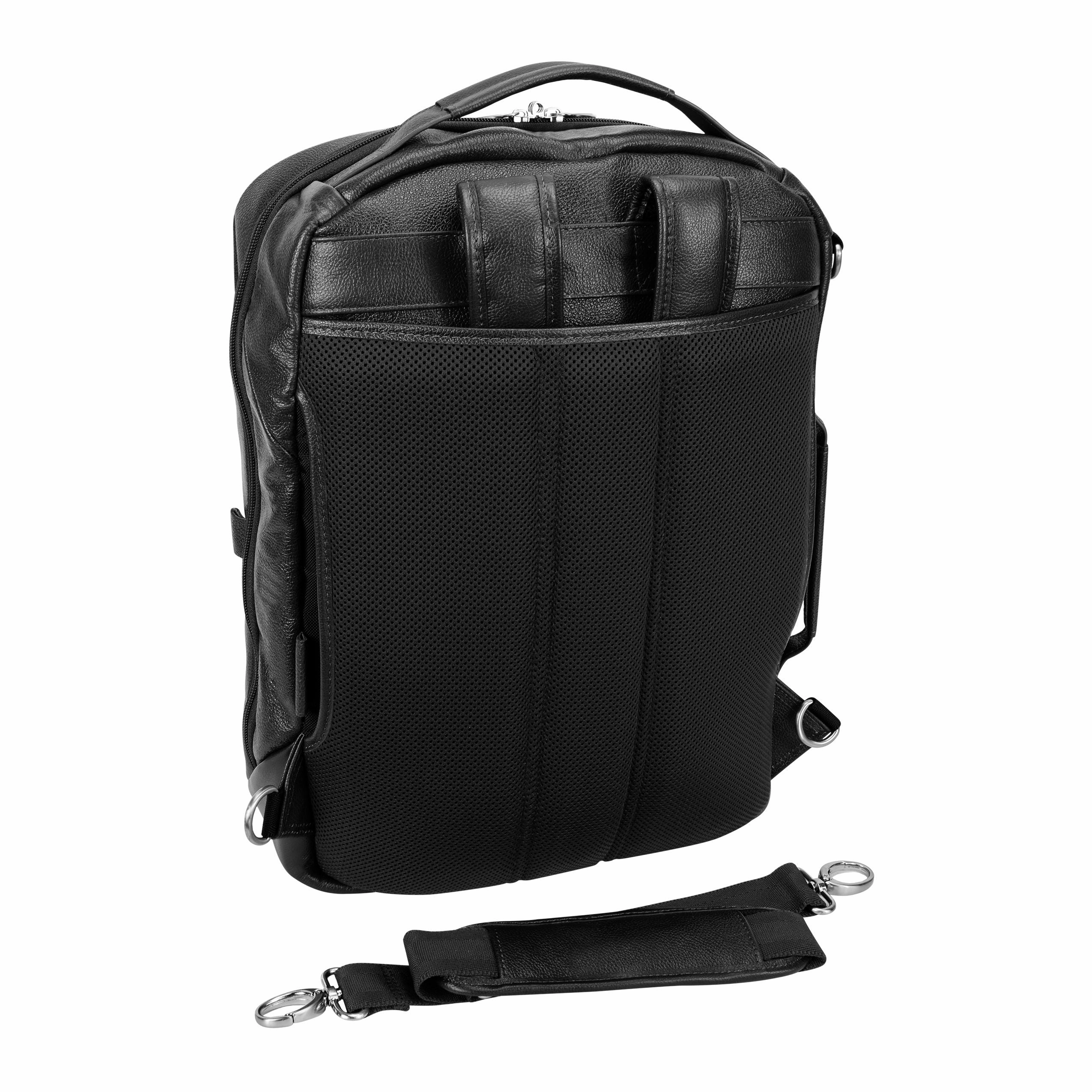 Mcklein East Side 17" Leather Laptop Convertible Travel Backpack/Crossbody Hot Offer Event