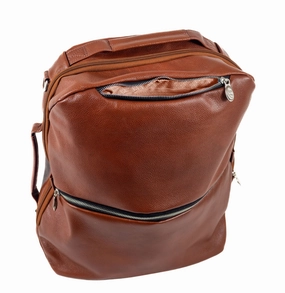 Hot Pick Online Mcklein East Side 17" Leather Laptop Convertible Travel Backpack/Crossbody