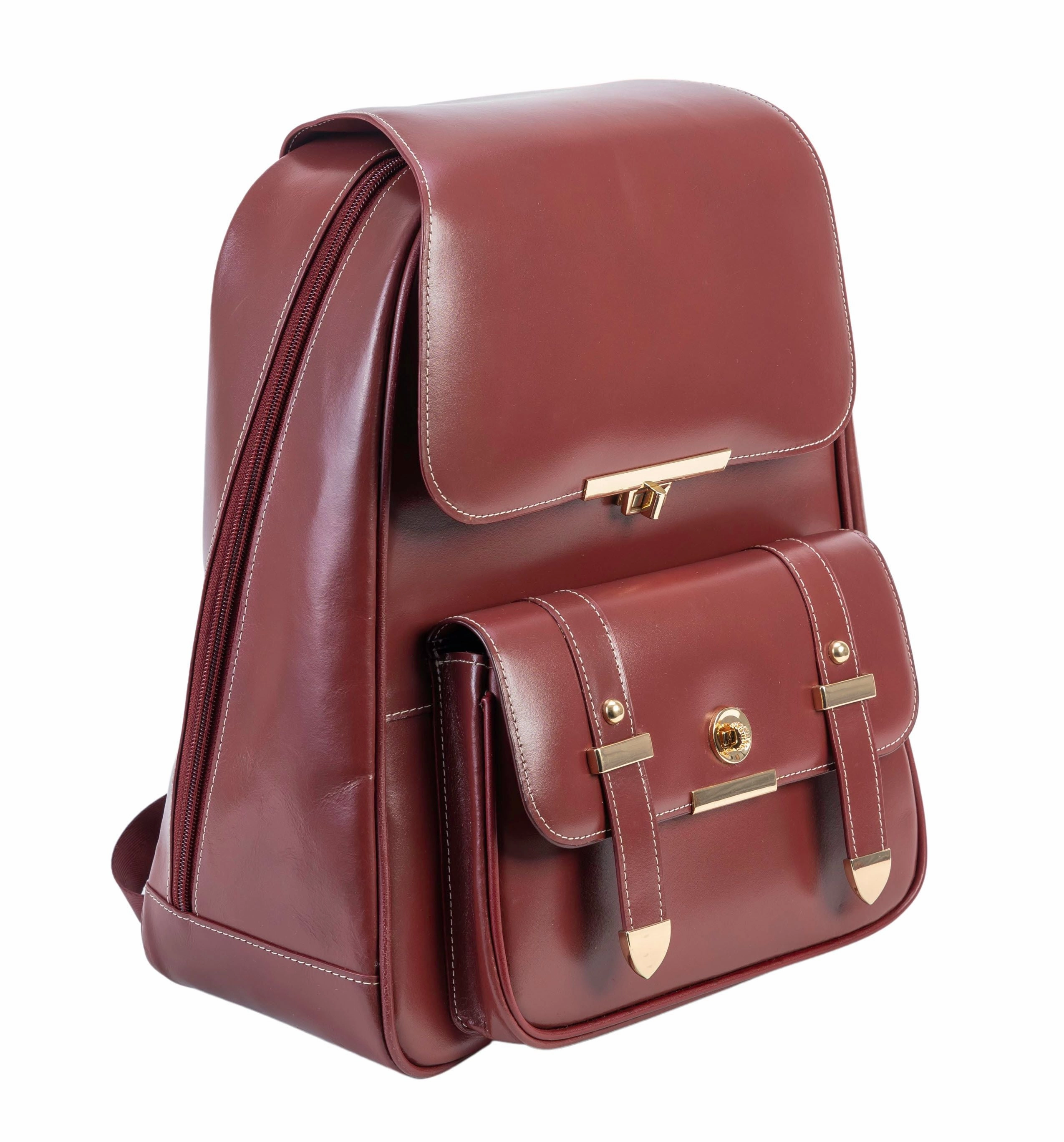Mcklein Maryville | 11" Leather Business Laptop Tablet Backpack Shop Smart Save Hot Offer Frenzy