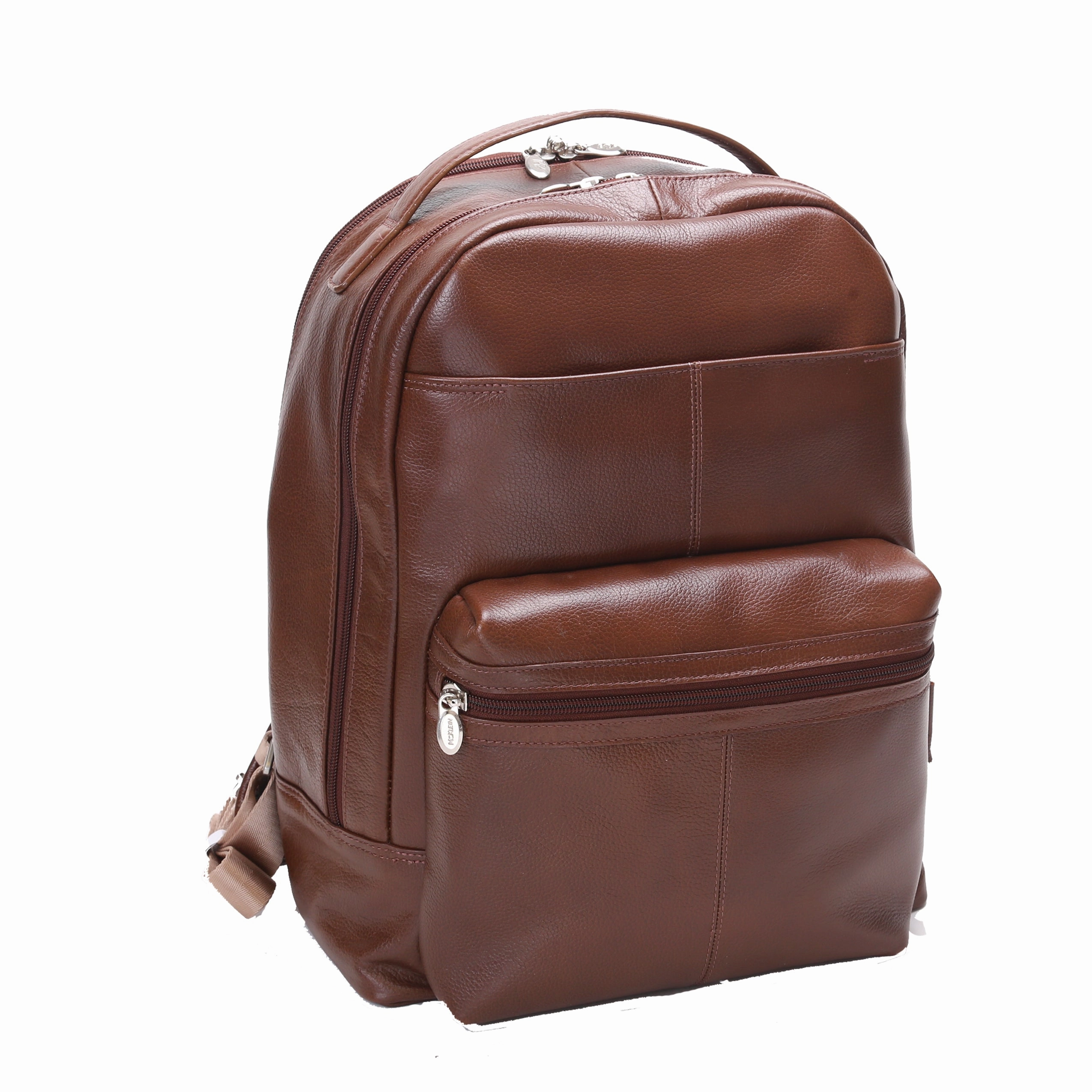 Shop Hot Deals Limited Time Discount Mcklein Usa Parker 15" Leather Dual Compartment Laptop Backpack Assorted Colors