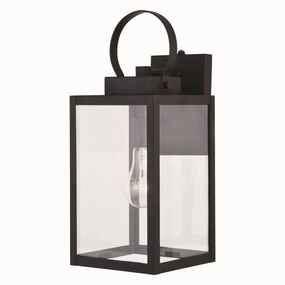Medinah One Light Outdoor Wall Mount Textured BlackOutdoor wall sconces with motion sensor