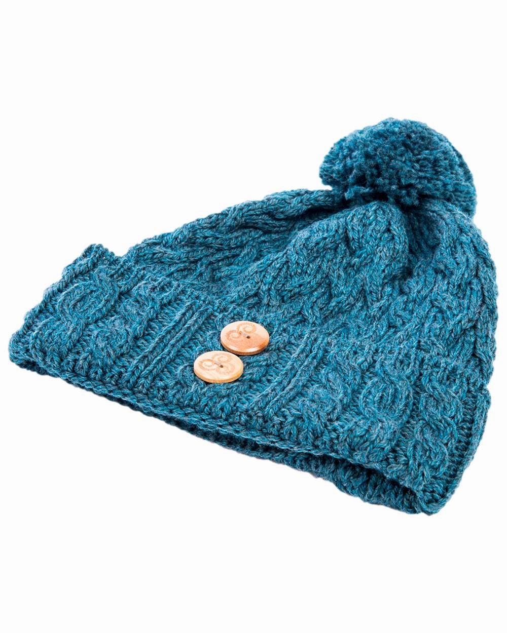 Deal Frenzy Today Exclusive Savings Event Aran Chunky Knit Button Bobble Hat