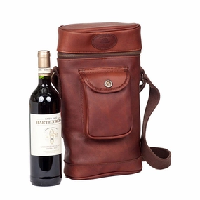 Melvill & Moon Leather Side By Side Wine Cooler | Brown Todays Special Picks Today Only Hot Sale