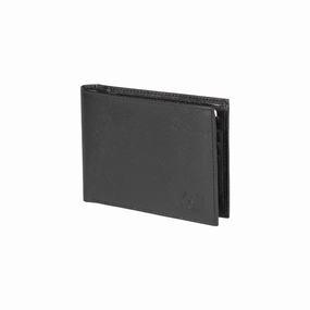 Big Clearance Event Deal of the Day Kaili Mood Leather Men'S Bifold Wallet Black