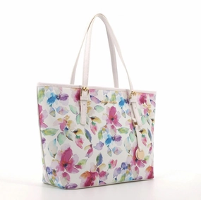 Shop Grab Now Pierre Cardin Emma Floral Tote Handbag | White Floral