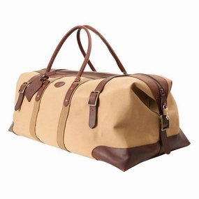 Special Occasion Discount Instant Deal Today Melvill & Moon Canvas Catalina Duffel Bag | Khaki