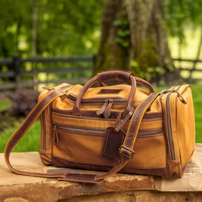 Mega Hot Offer Todays Trending Deals Men'S Canvas Duffle Bag In Brown