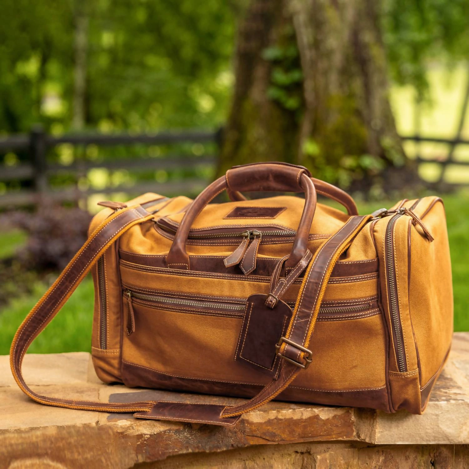 Mega Hot Offer Todays Trending Deals Men'S Canvas Duffle Bag In Brown