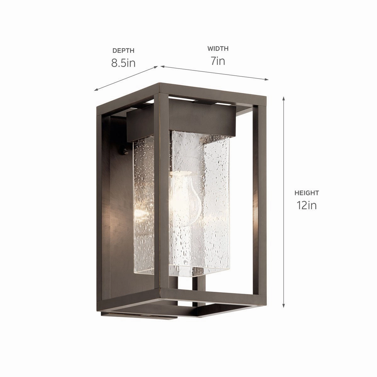 Mercer One Light Outdoor Wall Mount Olde Bronze