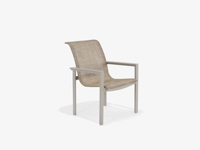 Meza Nesting Dining Chair Sling Seat with Armsoutdoor patio dining furniture set