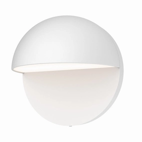 Mezza Cupola LED Wall Sconce Textured WhiteOutdoor wall sconces with motion sensor