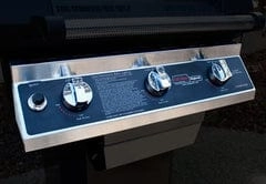 MHP Modern Home Products Hybrid Gas Grill Head with 2 Stainless Steel Side Shelf THRG2