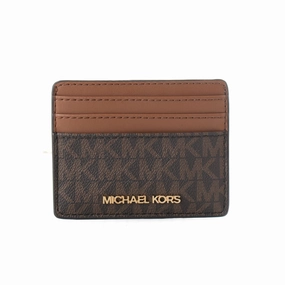 Hot Price Drop Michael Kors Brown Logo Card Holder