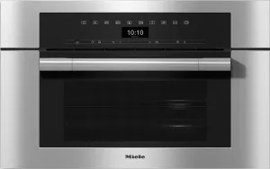 Miele DGC7370 STAINLESS STEEL  30" Compact Combi-Steam Oven Xl For Steam Cooking, Baking, Roasting With Networking   Brilliantlight.