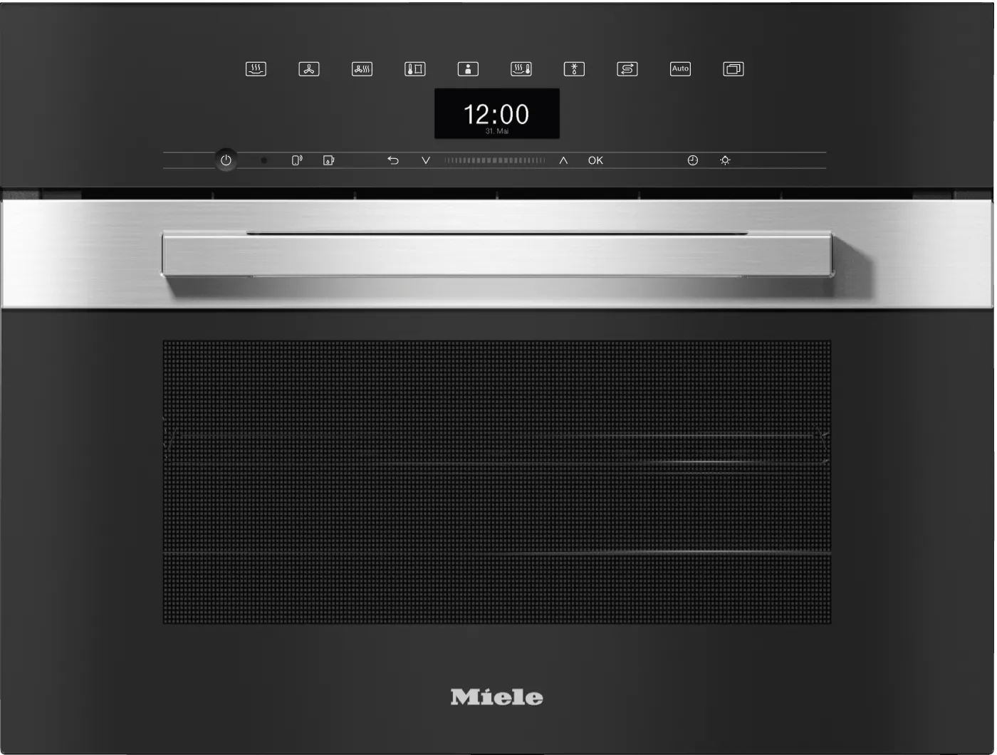 Miele DGC7440AMCLEANTOUCHSTEEL Dgc 7440 Am - 24" Compact Combi-Steam Oven Xl For Steam Cooking, Baking, Roasting With Networking   Brilliantlight.