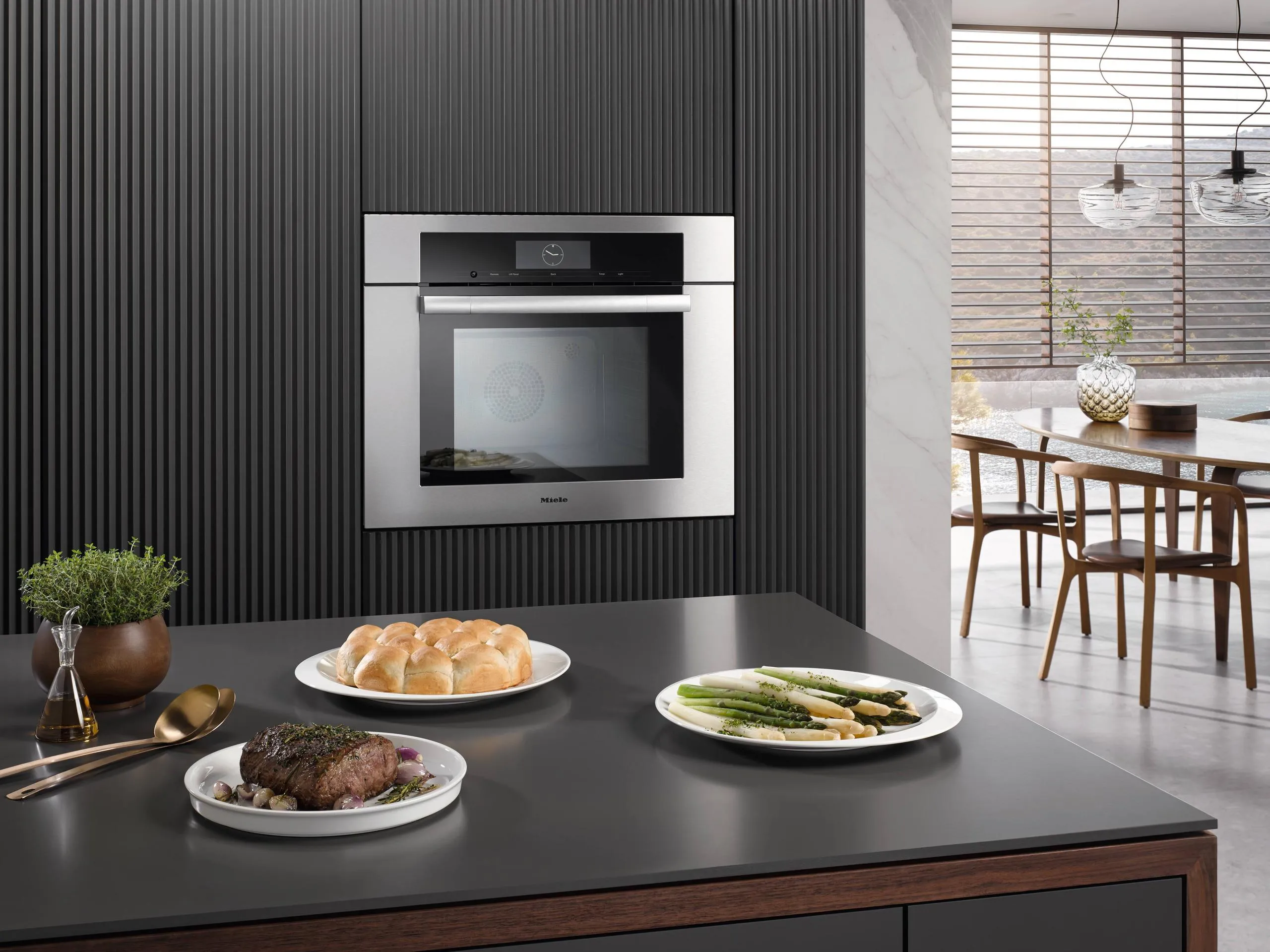 Miele DGC7780CTS Dgc 7780 - 30" Combi-Steam Oven Xxl For Steam Cooking, Baking, Roasting With Roast Probe   Menu Cooking.