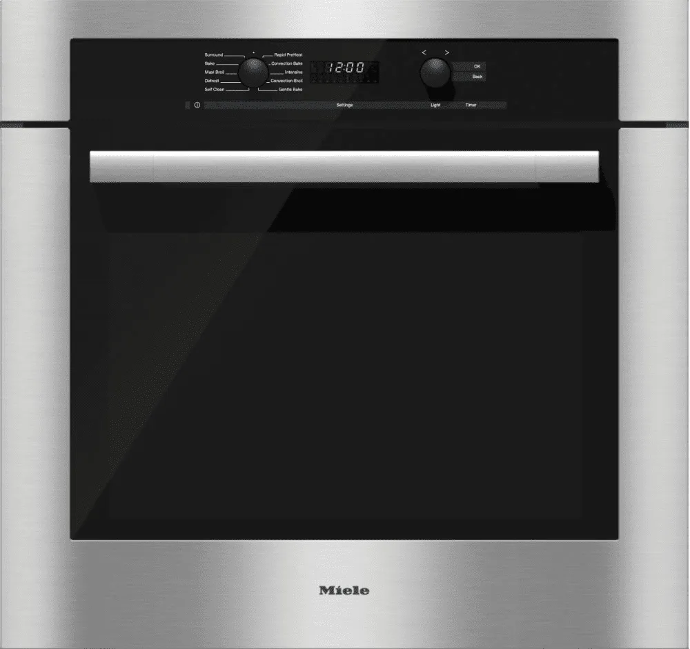 Miele H6180BP STAINLESS STEEL H 6180 Bp - 30 Inch Convection Oven With Self Clean For Easy Cleaning.