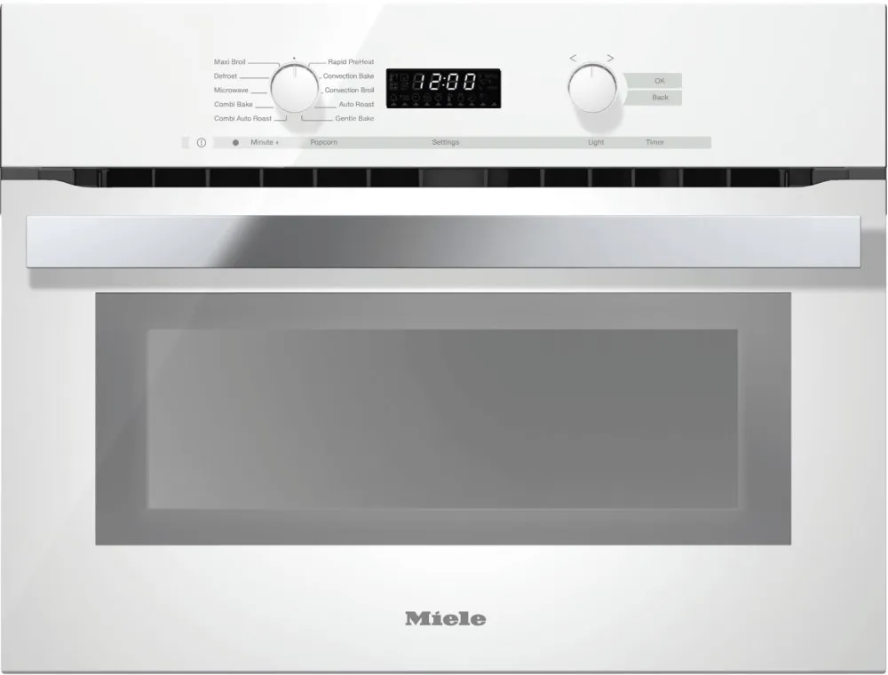 Miele H6200BMAMBRILLIANTWHITE H 6200 Bm Am - 24 Inch Speed Oven With Electronic Clock/Timer And Combination Modes For Quick, Perfect Results.