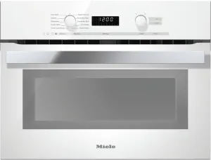 Miele H6200BMAMBRILLIANTWHITE H 6200 Bm Am - 24 Inch Speed Oven With Electronic Clock/Timer And Combination Modes For Quick, Perfect Results.