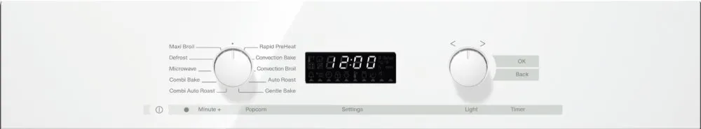 Miele H6200BMAMBRILLIANTWHITE H 6200 Bm Am - 24 Inch Speed Oven With Electronic Clock/Timer And Combination Modes For Quick, Perfect Results.