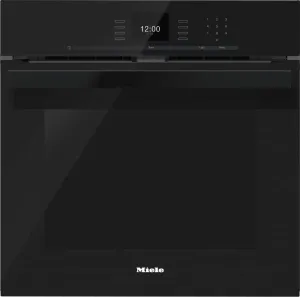 Miele H6660BPAM OBSIDIAN BLACK H 6660 Bp Am - 24 Inch Convection Oven With Airclean Catalyzer And Roast Probe For Precise Cooking.