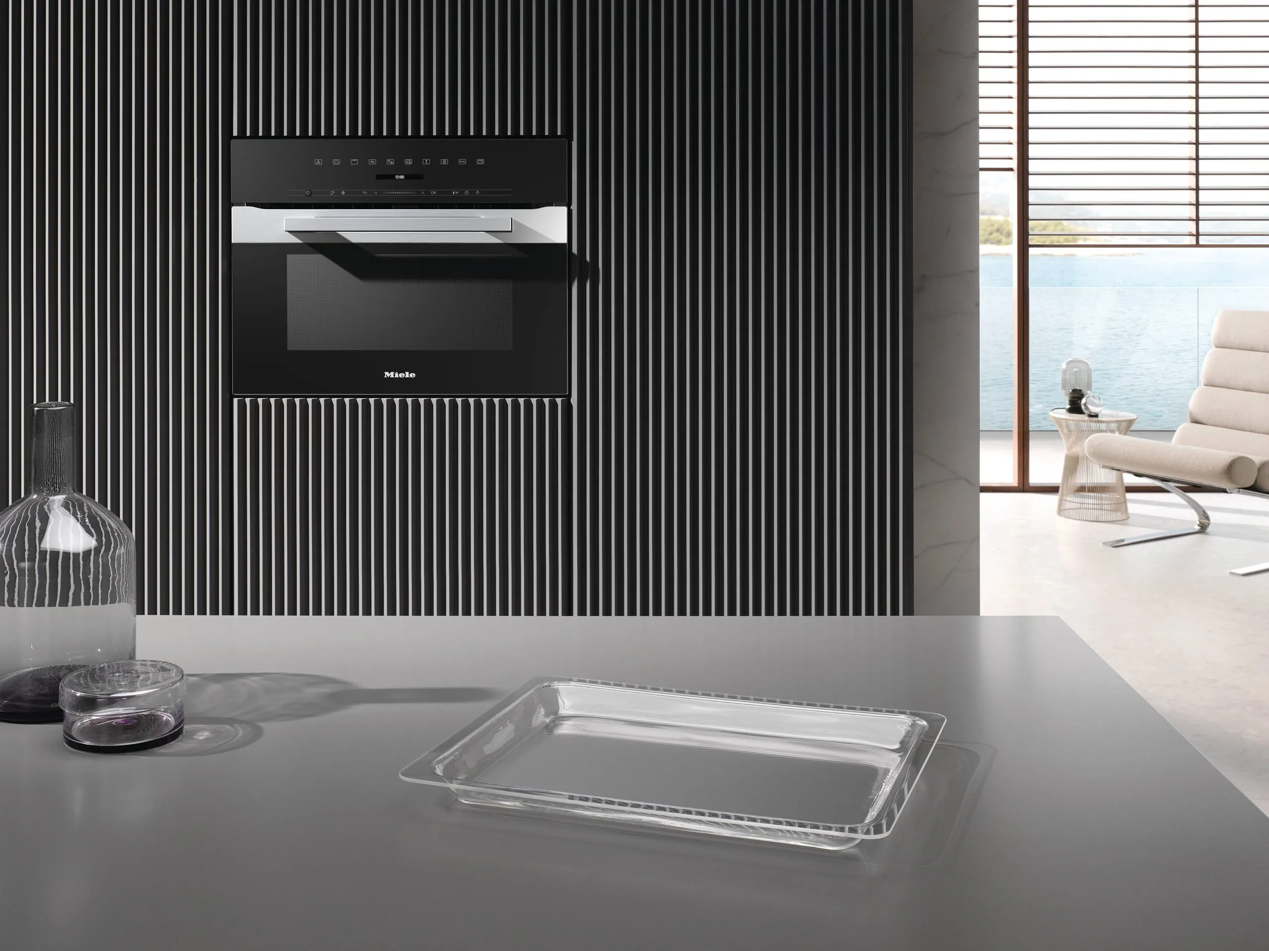 Miele H7240BMAMCLEANTOUCHSTEEL H 7240 Bm Am - 24" Compact Speed Oven In A Perfectly Combinable Design With Automatic Programs And Combi Modes.