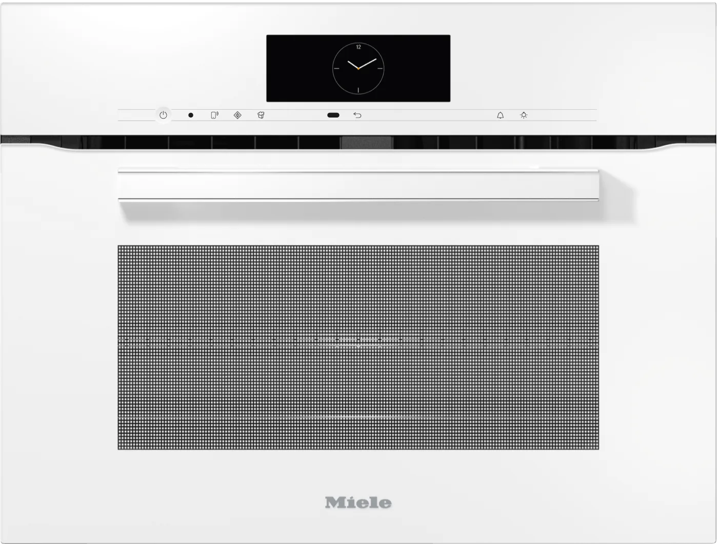 Miele H7840BMAMBRILLIANTWHITE H 7840 Bm Am - 24" Compact Speed Oven In A Perfectly Combinable Design With Automatic Programs And Roast Probe.