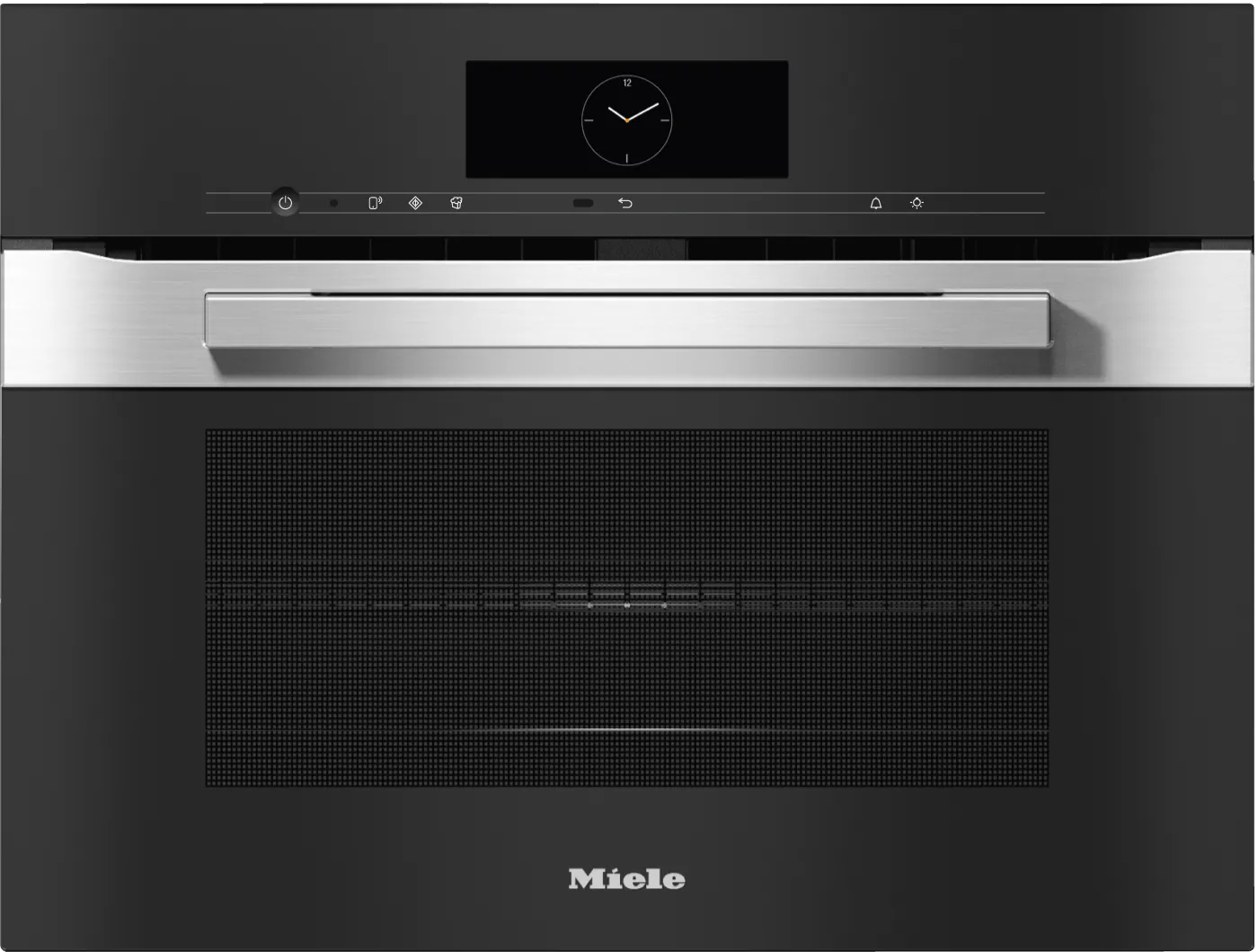 Miele H7840BMAMCLEANTOUCHSTEEL H 7840 Bm Am - 24" Compact Speed Oven In A Perfectly Combinable Design With Automatic Programs And Roast Probe.