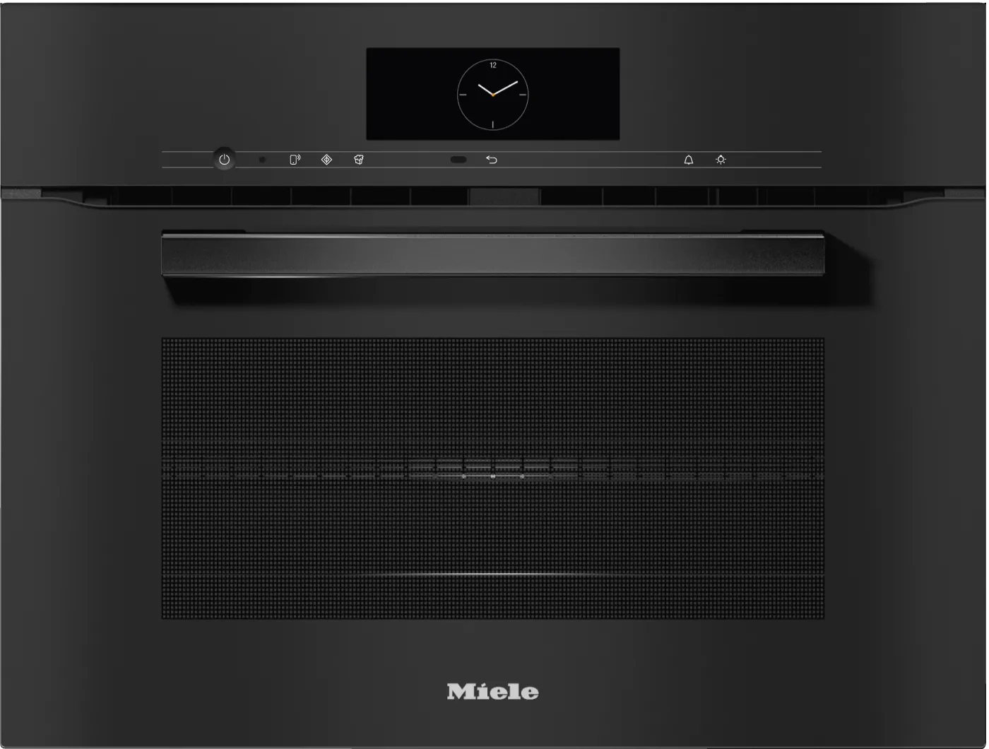 Miele H7840BMAMOBSIDIANBLACK H 7840 Bm Am - 24" Compact Speed Oven In A Perfectly Combinable Design With Automatic Programs And Roast Probe.