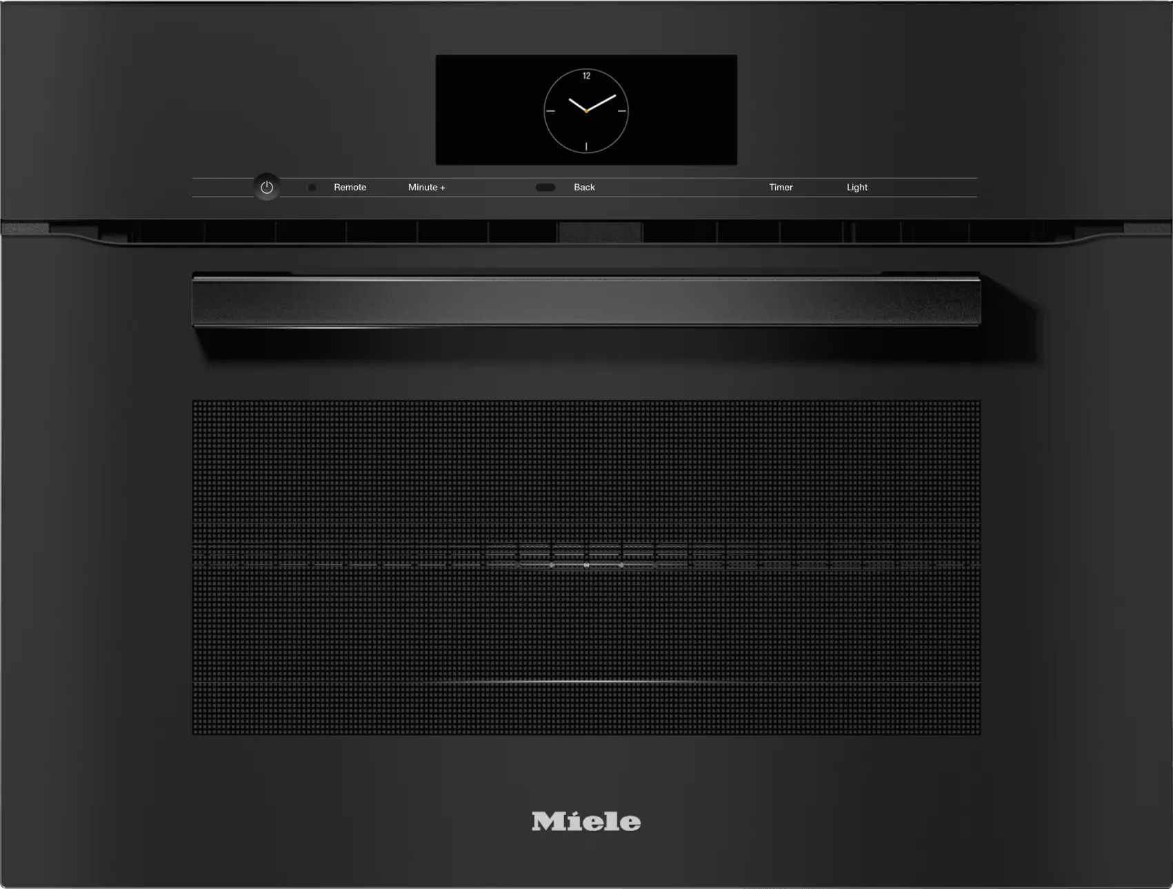 Miele H7840BMAMOBSIDIANBLACK H 7840 Bm Am - 24" Compact Speed Oven In A Perfectly Combinable Design With Automatic Programs And Roast Probe.
