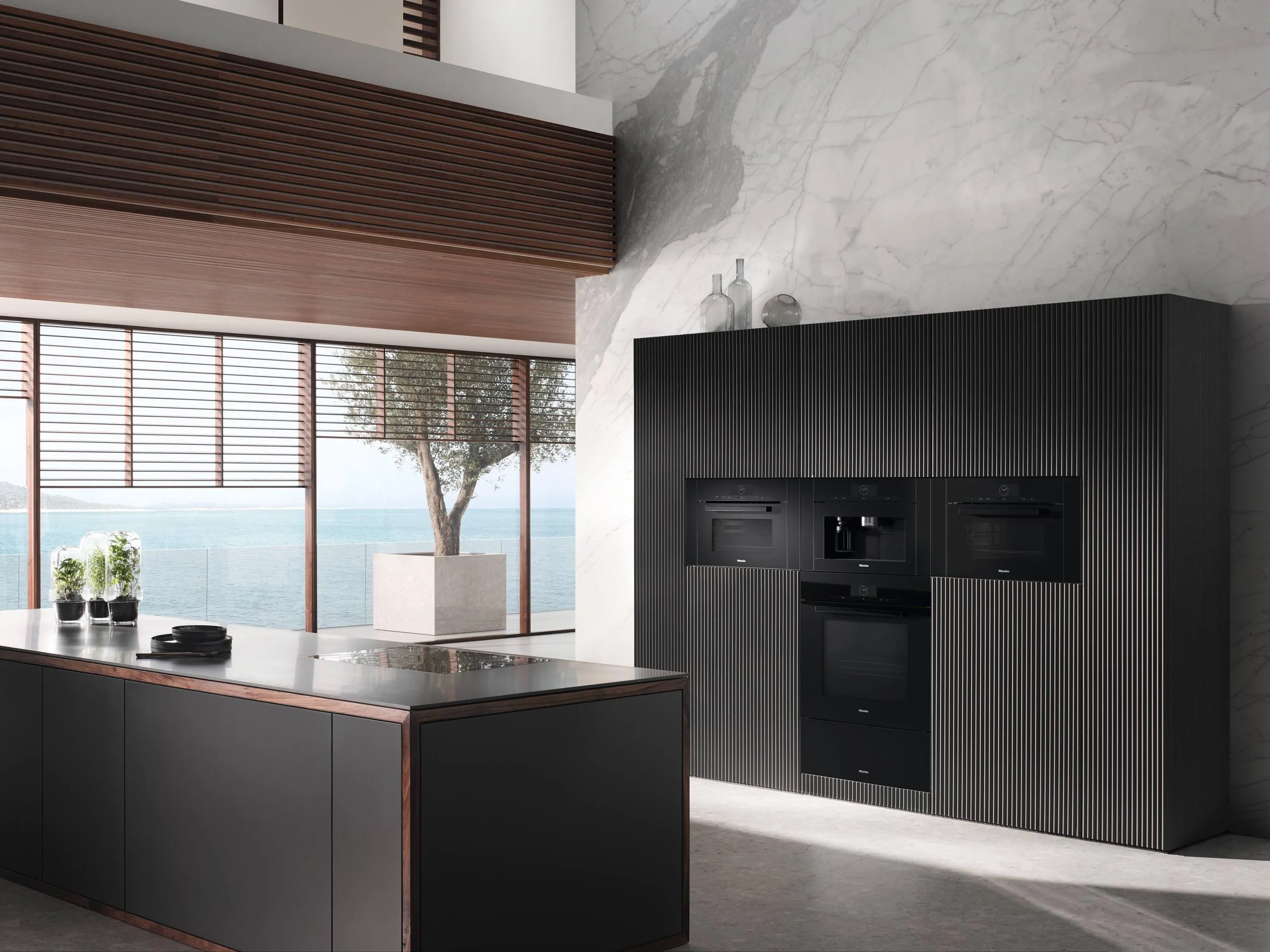 Miele H7840BMAMOBSIDIANBLACK H 7840 Bm Am - 24" Compact Speed Oven In A Perfectly Combinable Design With Automatic Programs And Roast Probe.
