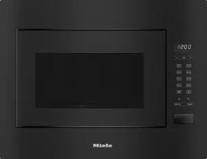 Miele M2241SCOBSIDIANBLACK M 2241 Sc - Built-In Microwave Oven, 24" Width With Sensor Controls On The Side For Convenient Operation.