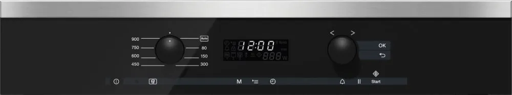 Miele M6160TCCLEANTOUCHSTEEL M 6160 Tc - Built-In Microwave Oven With Controls Along The Top For Optimal Combination Possibilities.