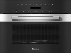 Miele M7240TCAMCLEANTOUCHSTEEL M 7240 Tc Am - Built-In Microwave Oven, 24" Width In A Design That Is The Perfect Complement With Controls On The Top.