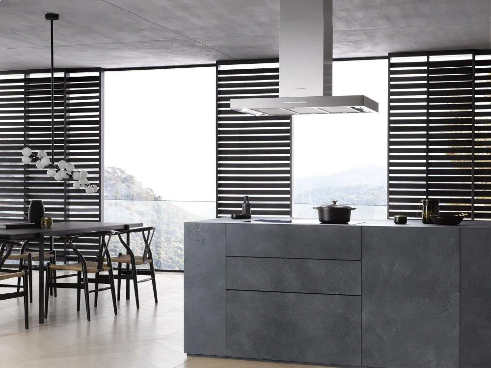 Miele PUR98DSS Pur 98 D - Island D??Cor Hood With Energy-Efficient Led Lighting And Backlit Controls For Easy Use.