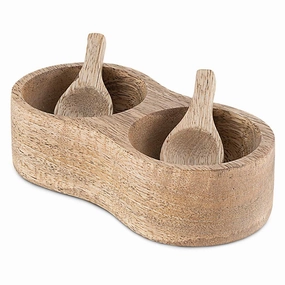 Milaku Mango Wood Salt & Pepper ServerPortable camping cookware set