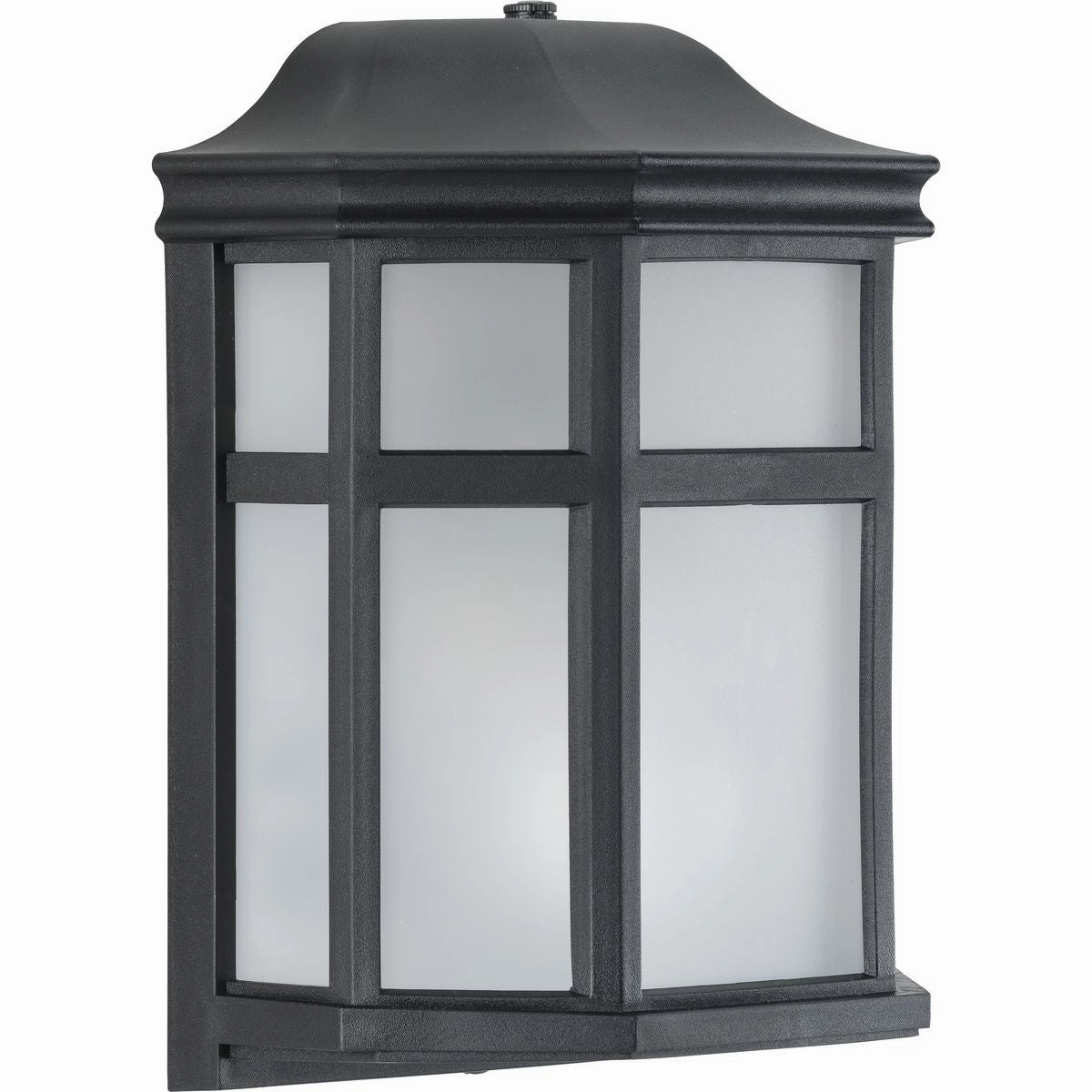Milford Non-Metallic Lantern One Light Wall Lantern Black