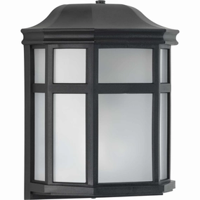 Milford Non-Metallic Lantern One Light Wall Lantern BlackOutdoor wall sconces with motion sensor