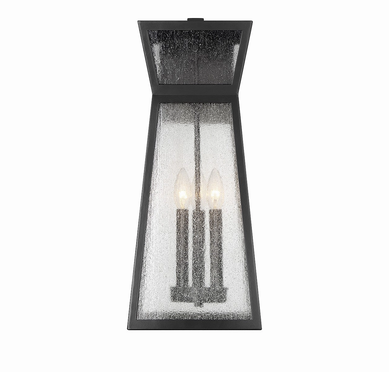 Millford Three Light Outdoor Wall Lantern Matte Black